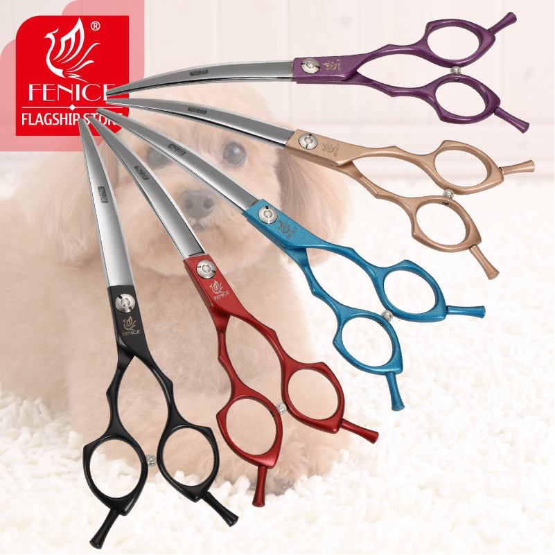 Grooming Scissors - Fenice Profesional Pegangan Sistem Warna-warni 6.5