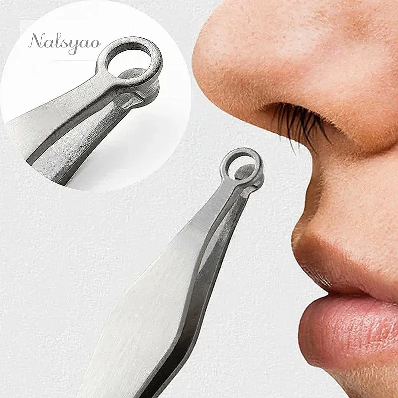 Nose Trimmer - Pinset Pemotong Bulu Hidung Baja Tahan