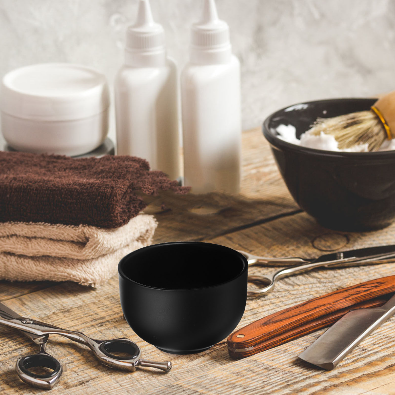 Shaving Cream - Mangkuk Cukur Baja Tahan Karat, Desain