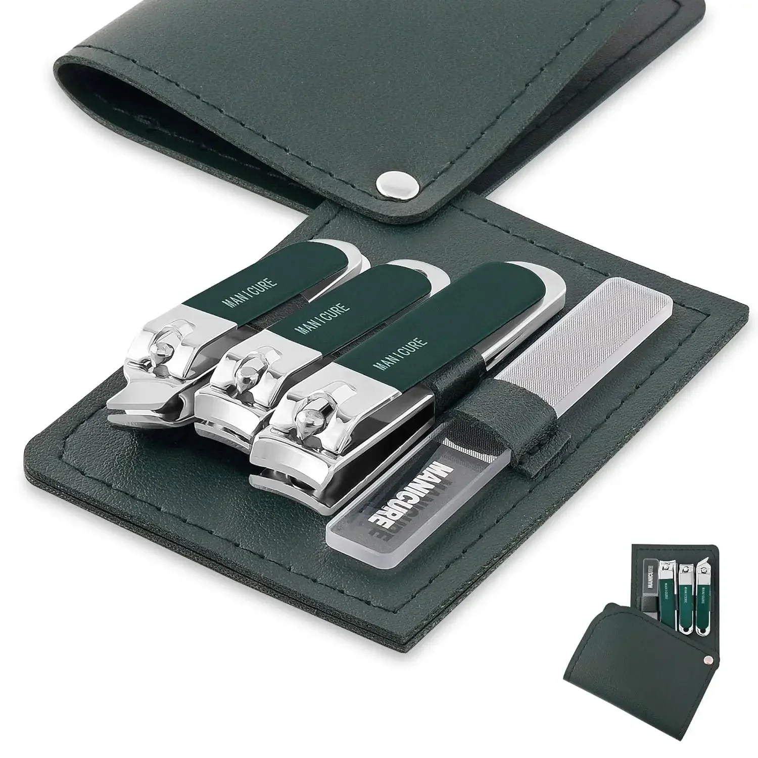 4 Pcs Set Pemotong Kuku Baja,  - Mens Grooming Travel Kit ulasan dan harga