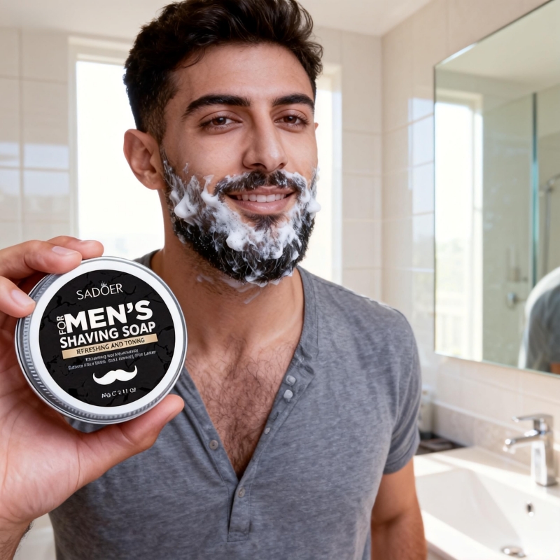 Sabun Cukur Pria 60g Mengandun - Beard Oil ulasan dan harga