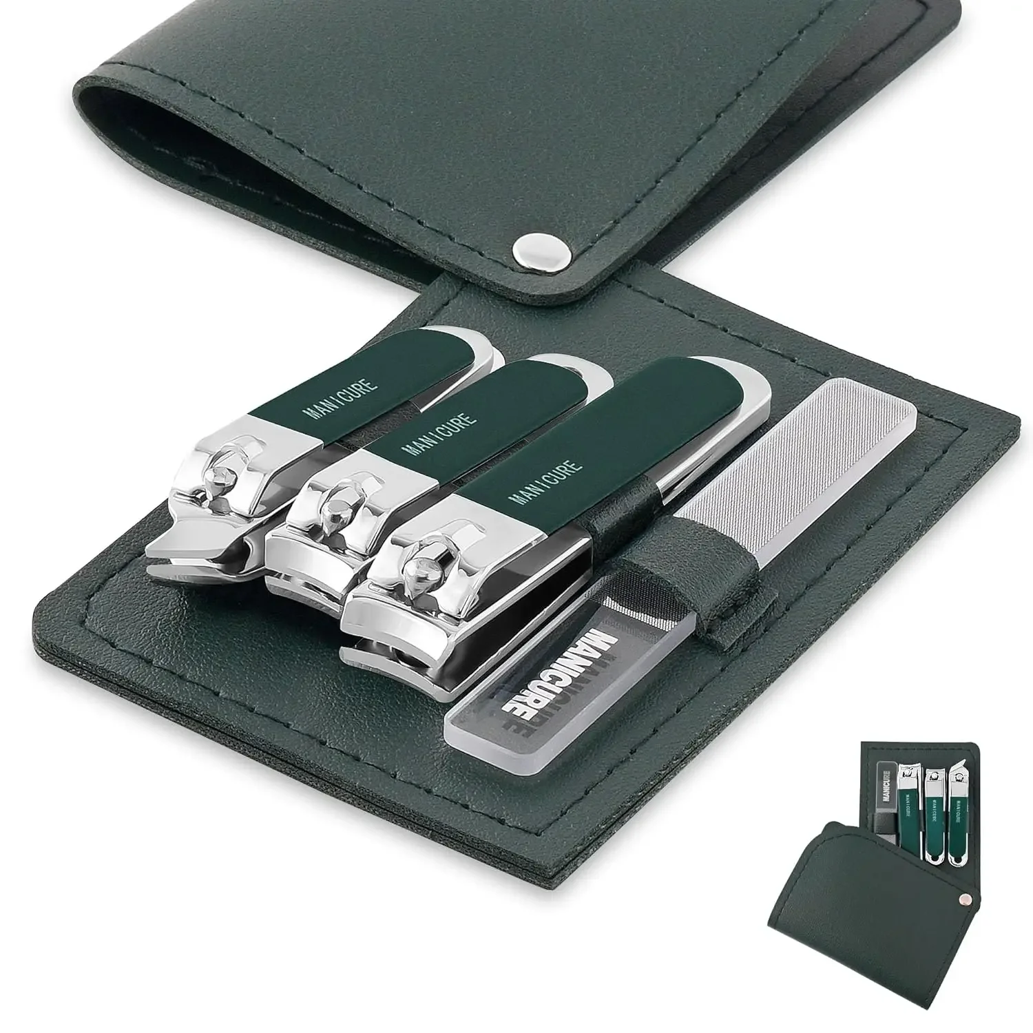 4 Buah Kit Gunting Kuku Profes - Mens Grooming Travel Kit ulasan dan harga