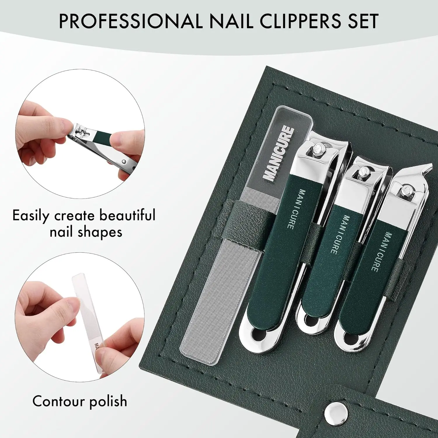 4 Buah Kit Gunting Kuku Profes - Mens Grooming Travel Kit ulasan dan harga