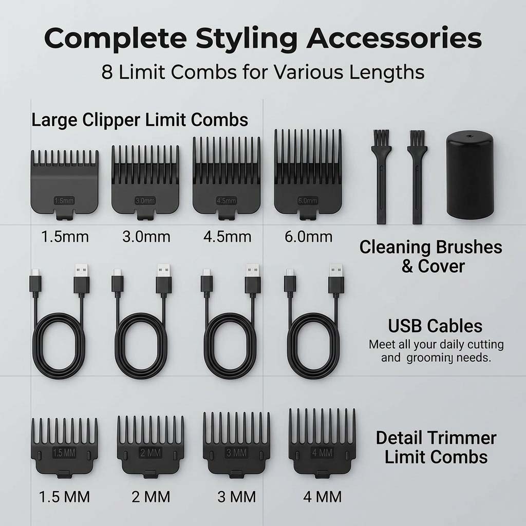 Set Alat Cukur Rambut Pria 4-i - Grooming Kit ulasan dan harga