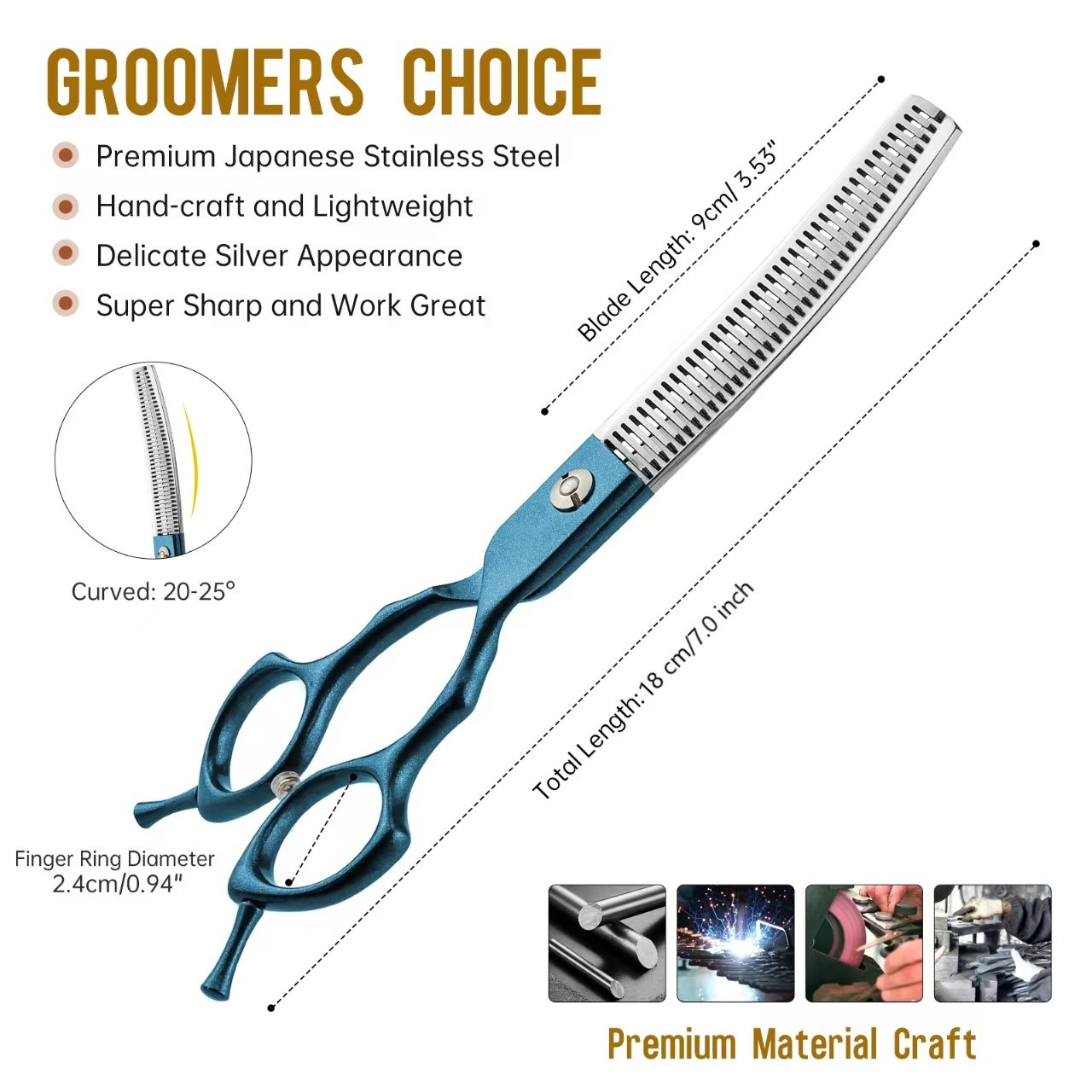 Gunting Anjing Baja Tahan Kara - Grooming Scissors ulasan dan harga