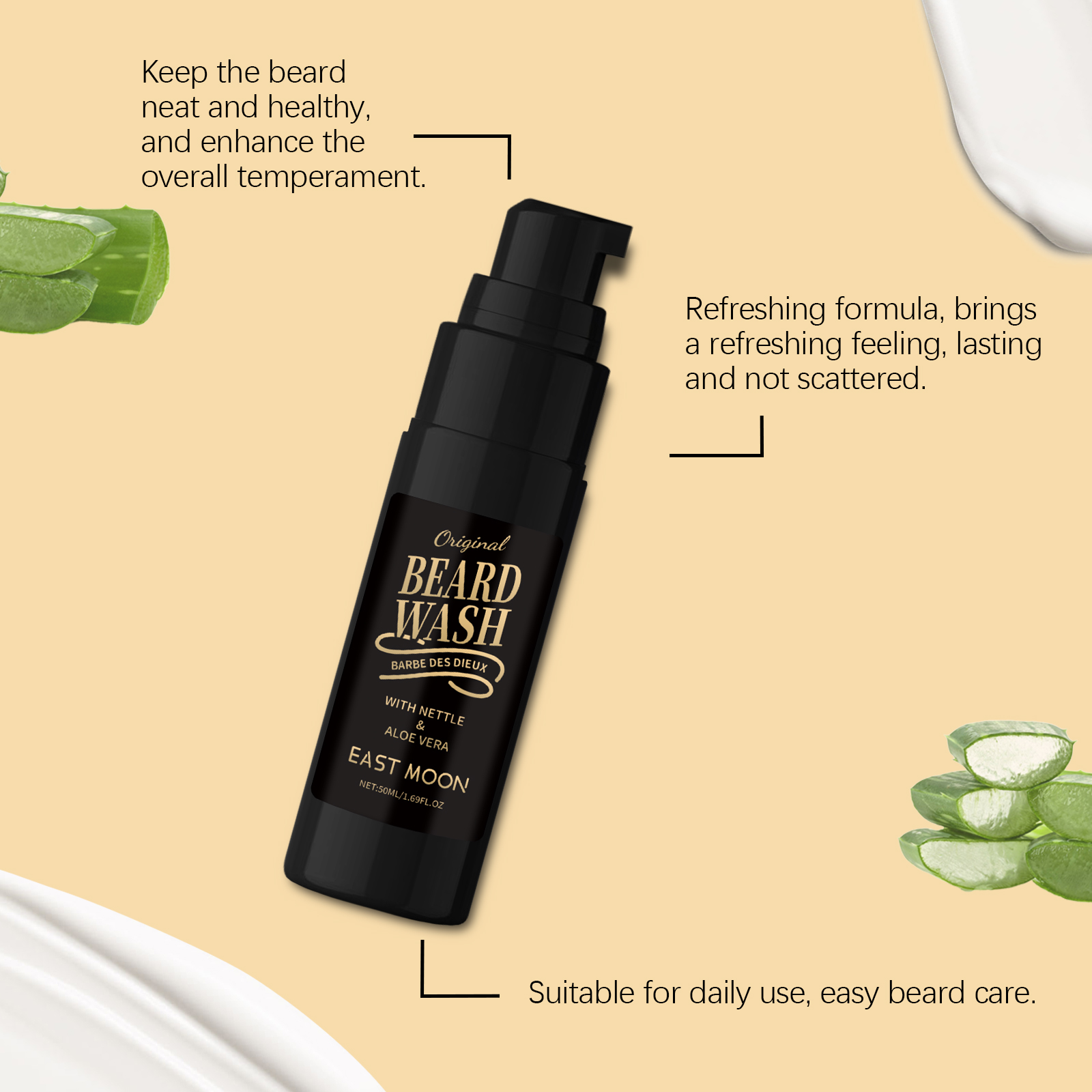50ML Gel Pencuci Jenggot Pria  - Beard Oil ulasan dan harga